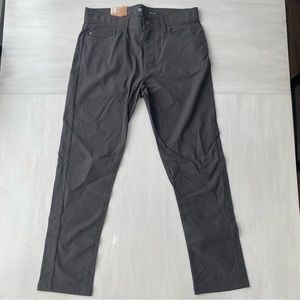 PrAna Zion Stretch Slim Fit Pants Mens 33W 30L brand new with tags grey
